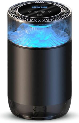 Car Perfume | Luxury Solid Fragrance Diffuser | Long-Lasting Air Freshener | Magnetic Clip | Elegant Metallic Design | Blue