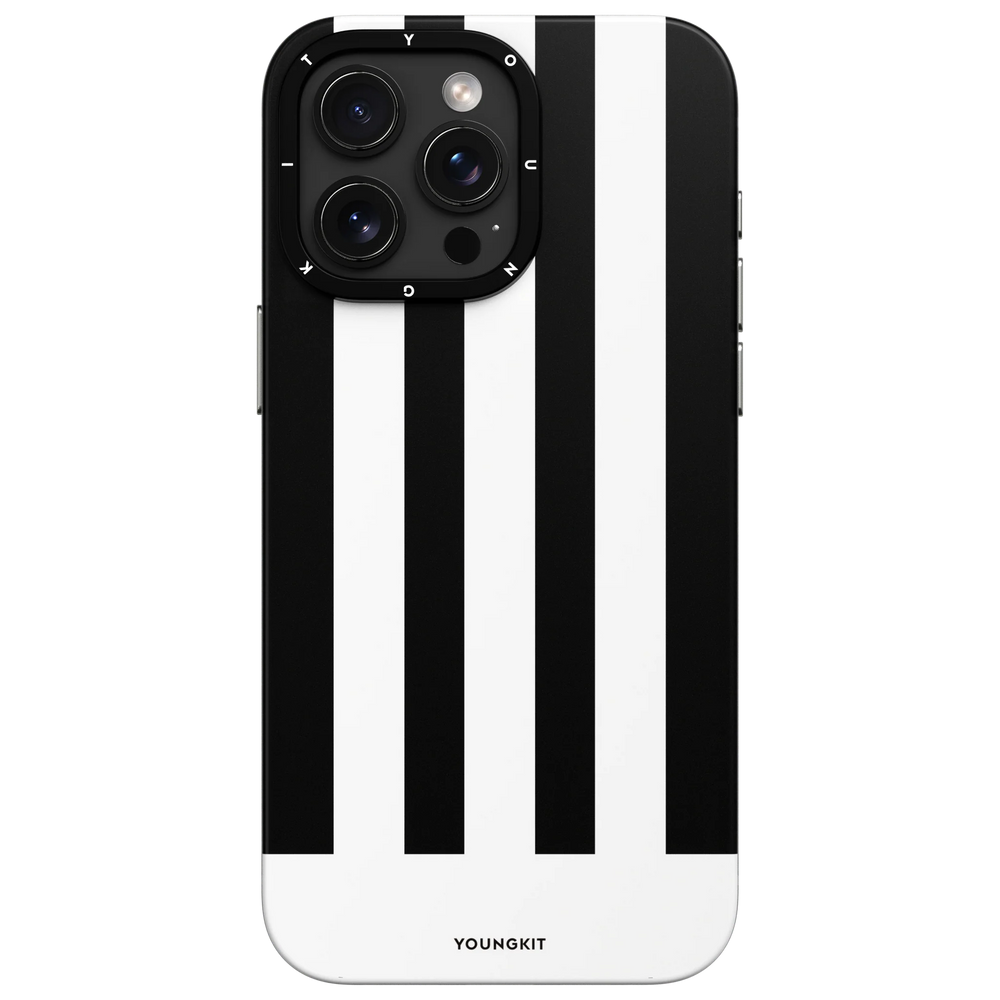 Youngkit Black Colorful Striped Piano Keys Magsafe case - iPhone 15 Pro