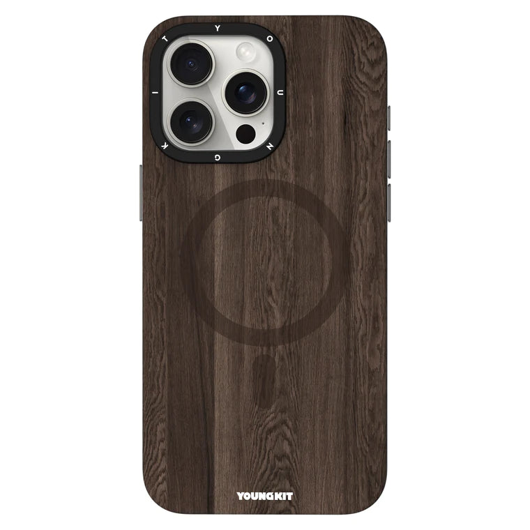 Youngkit Brown woodland Magsafe case for iPhone 15 Pro