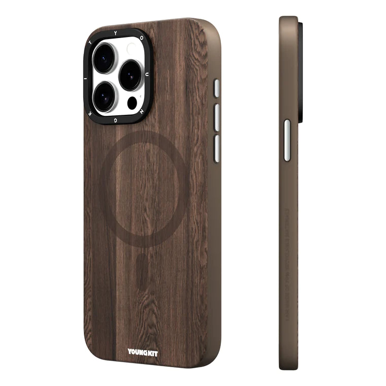 Youngkit Brown woodland Magsafe case for iPhone 15 Pro