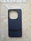 Dark blue luxury dual leather finish with shockproof bumper Case For iQOO 13