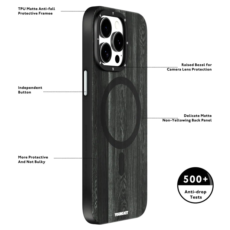 Youngkit Black woodland Magsafe case for iPhone 14 Pro