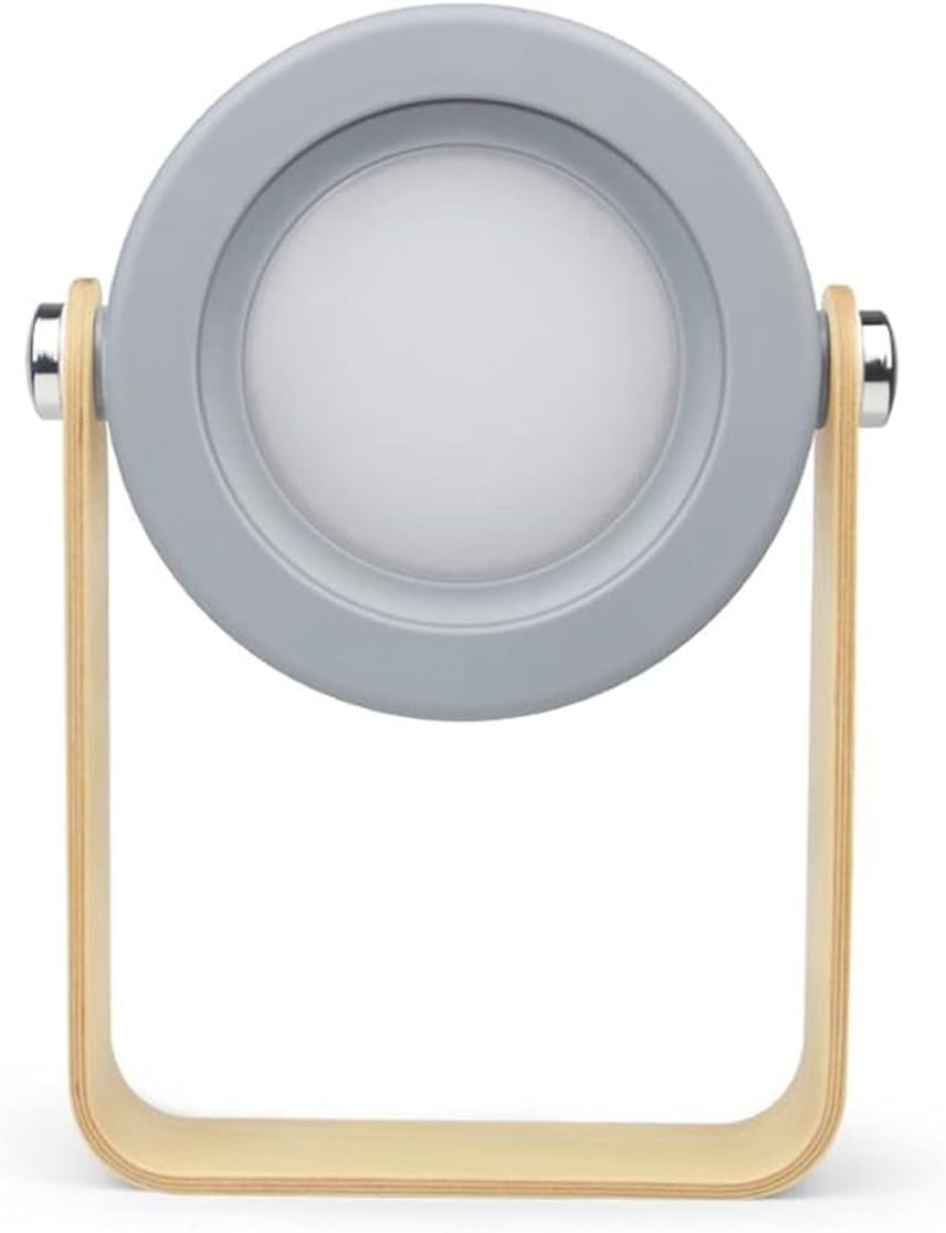 LED Foldable Table Lamp Lantern Light USB Rechargeable Touch Sensor - Grey Color