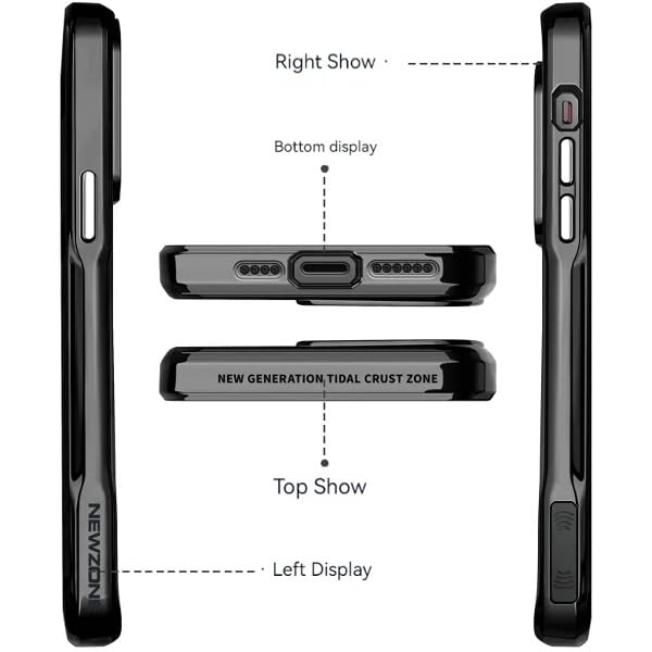 Silver Soft Flexible TPU Shockproof Protective Brilliance Acrylic Clarity Defender Case