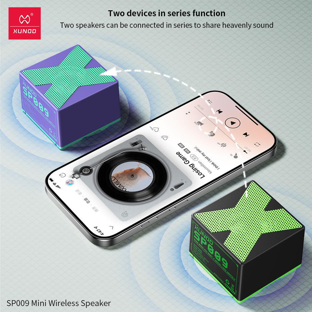 Xundd Outdoor Mini Bluetooth Speaker -Green