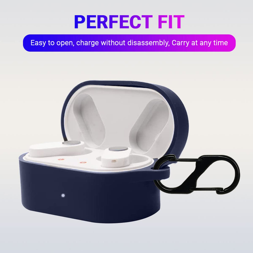 Blue Silicone Case Cover Compatible with Oneplus Nord Buds 2
