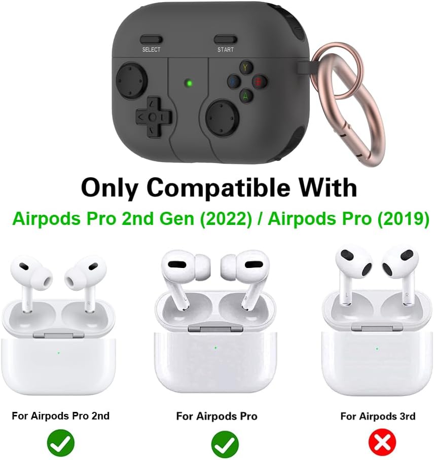 Gamepad Design Case for Apple Air Pods Pro / Pro 2nd Generation - Black