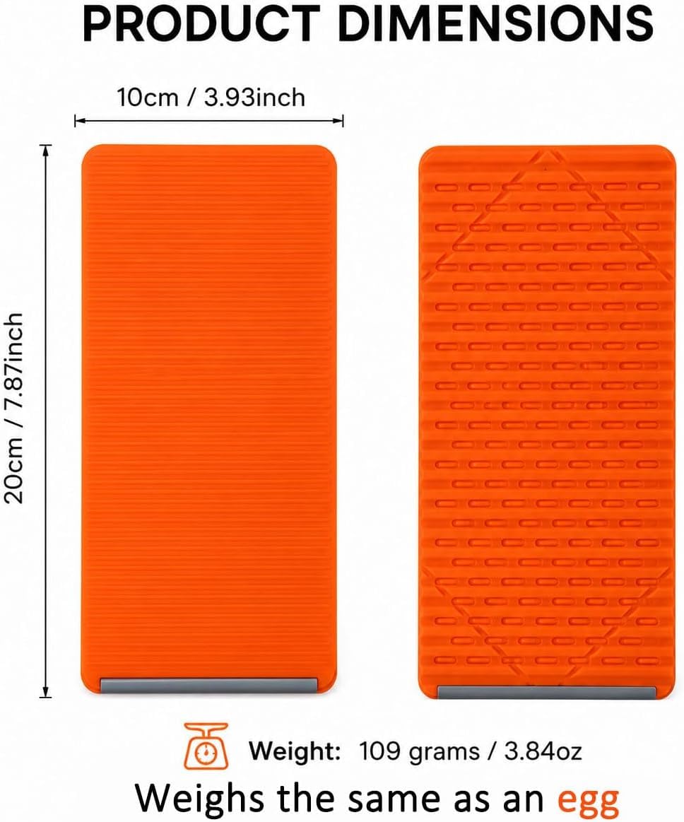 Orange Flexible Memory Bend Phone Stand, Foldable Silicone Aluminum Holder, 360° Adjustable & Wrapable, Non-Slip Portable Desk & Travel Stand