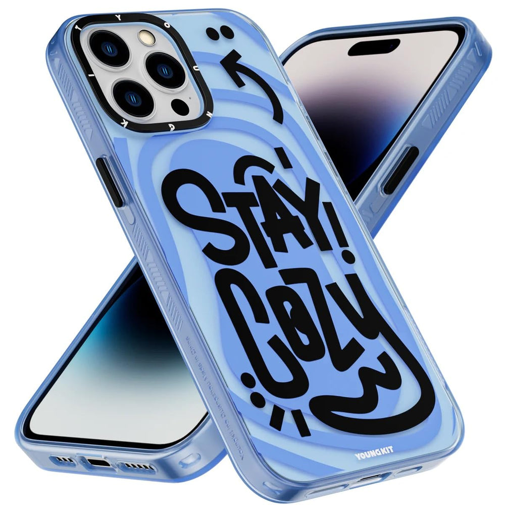 Youngkit Blue Happy Mood Magsafe case for iPhone 14 Pro