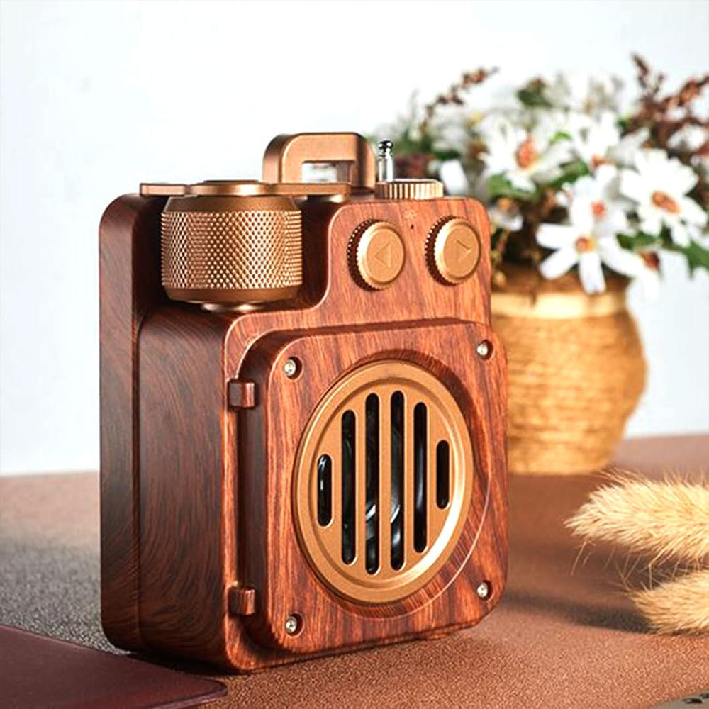 Retro Bluetooth Speaker I Music FM Bluetooth I A6 Wireless Speaker