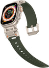 Titanium-Green Luxury Armor Style Sports Bands Compatible For iWatch 42/44/45/49 MM