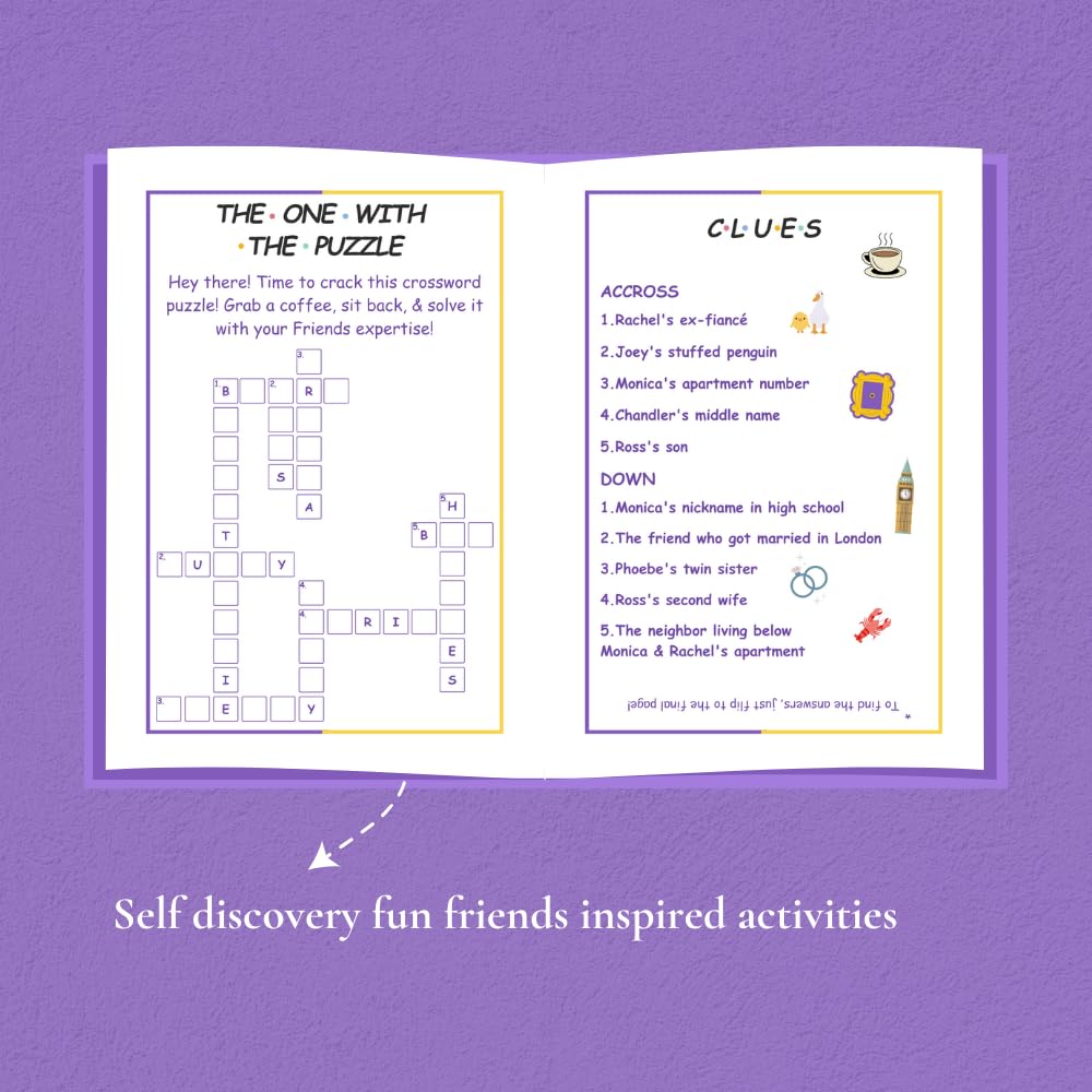 Friends Undated Planner | A5 size | 100 GSM Paper | 300+ Pages | Monthly & Yearly Trackers | Daily Schedules | Self-Discovery Activities | Budget Tracker - D1