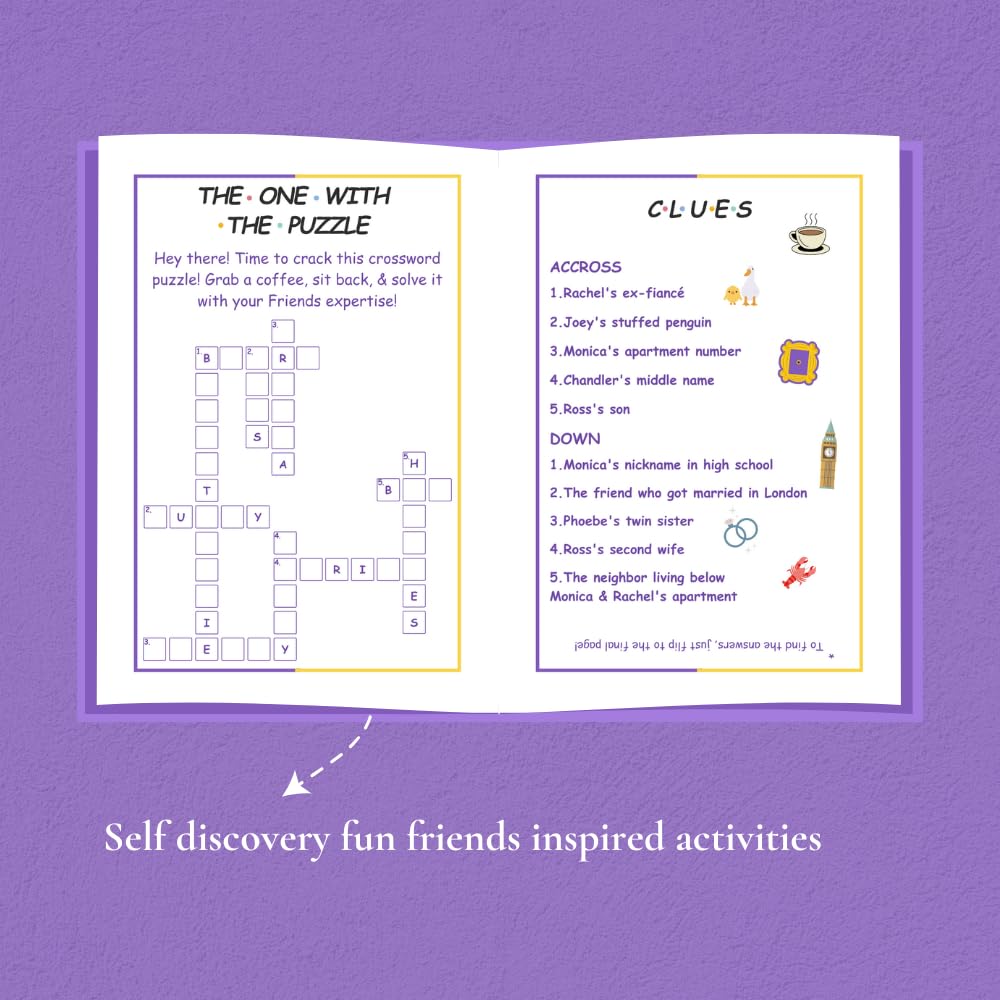 Friends Undated Planner | A5 size | 100 GSM Paper | 300+ Pages | Monthly & Yearly Trackers | Daily Schedules | Self-Discovery Activities | Budget Tracker - D2
