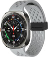 Grey Silicone Sport Breathable Bands for Galaxy Watch Ultra