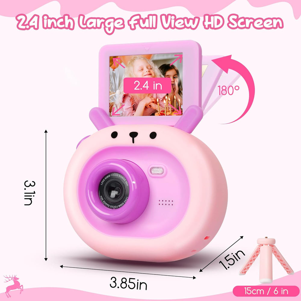 Kids Camera 180° Flip Screen HD 1080P Toddlers Digital Camera