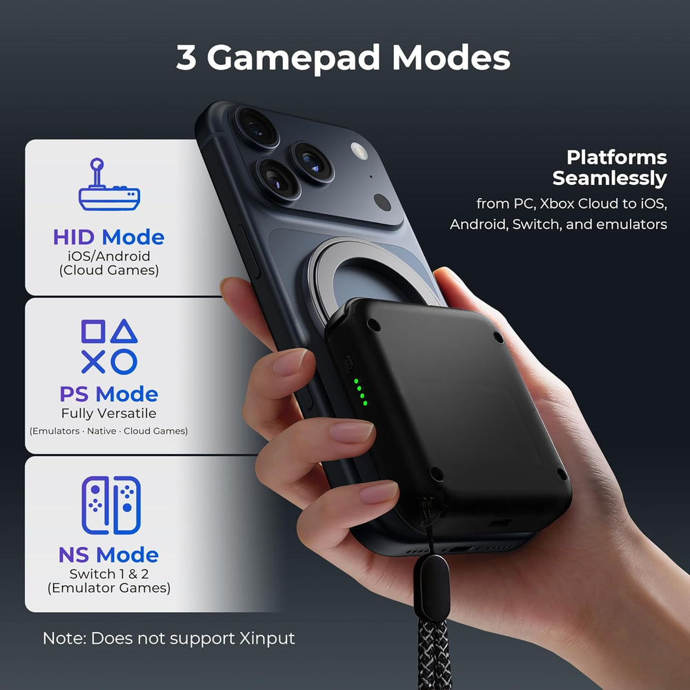 Black M4 Snap-On Mobile Gaming Controller for Android & iPhone
