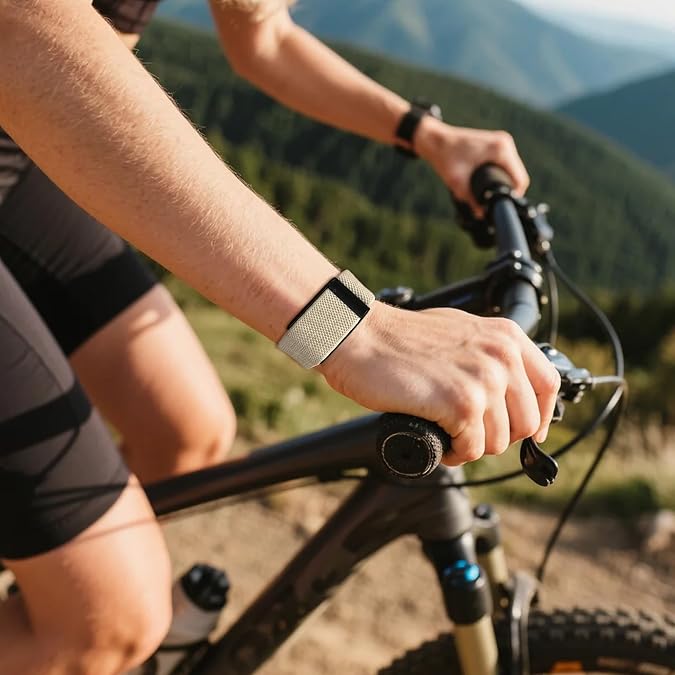 Whoop 5.0(One /Peak)- Stretchable Nylon Sports Band - Starlight (Strap only)
