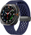 Blue Silicone Sport Breathable Bands for Galaxy Watch Ultra
