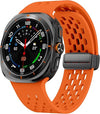 Orange Silicone Sport Breathable Bands for Galaxy Watch Ultra