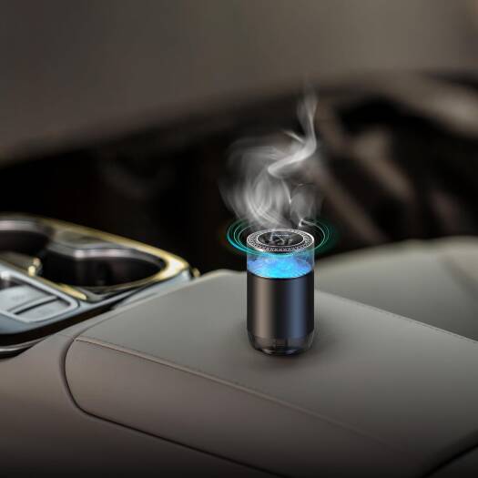 Car Perfume | Luxury Solid Fragrance Diffuser | Long-Lasting Air Freshener | Magnetic Clip | Elegant Metallic Design | Blue