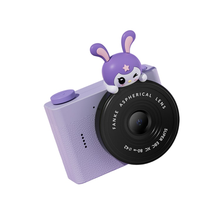 Purple Dual Lens A5 Digital Cartoon Camera