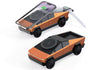 3 in 1 Orange CyberDock+ Cyber Truck inspired Motorised MagSafe Charging Dock