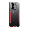 Red Shockproof Hybrid Armor Metal Aluminum Soft Bumper Cover Case for iqoo Z9X