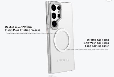 Youngkit Clear MagSafe Samsung Galaxy S25 Ultra Case - Silver