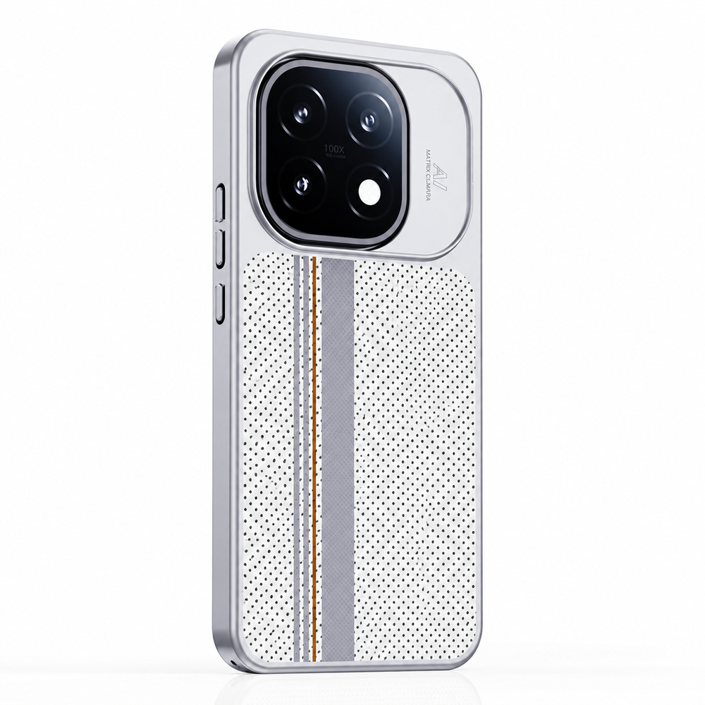 White Carbon fiber pattern Matte Hard PC case for iQOO 15