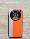 Ultra Case Fashion Hard PC+PU Camera Protective Back Cover Case For vivo X200 - Orange+Silver