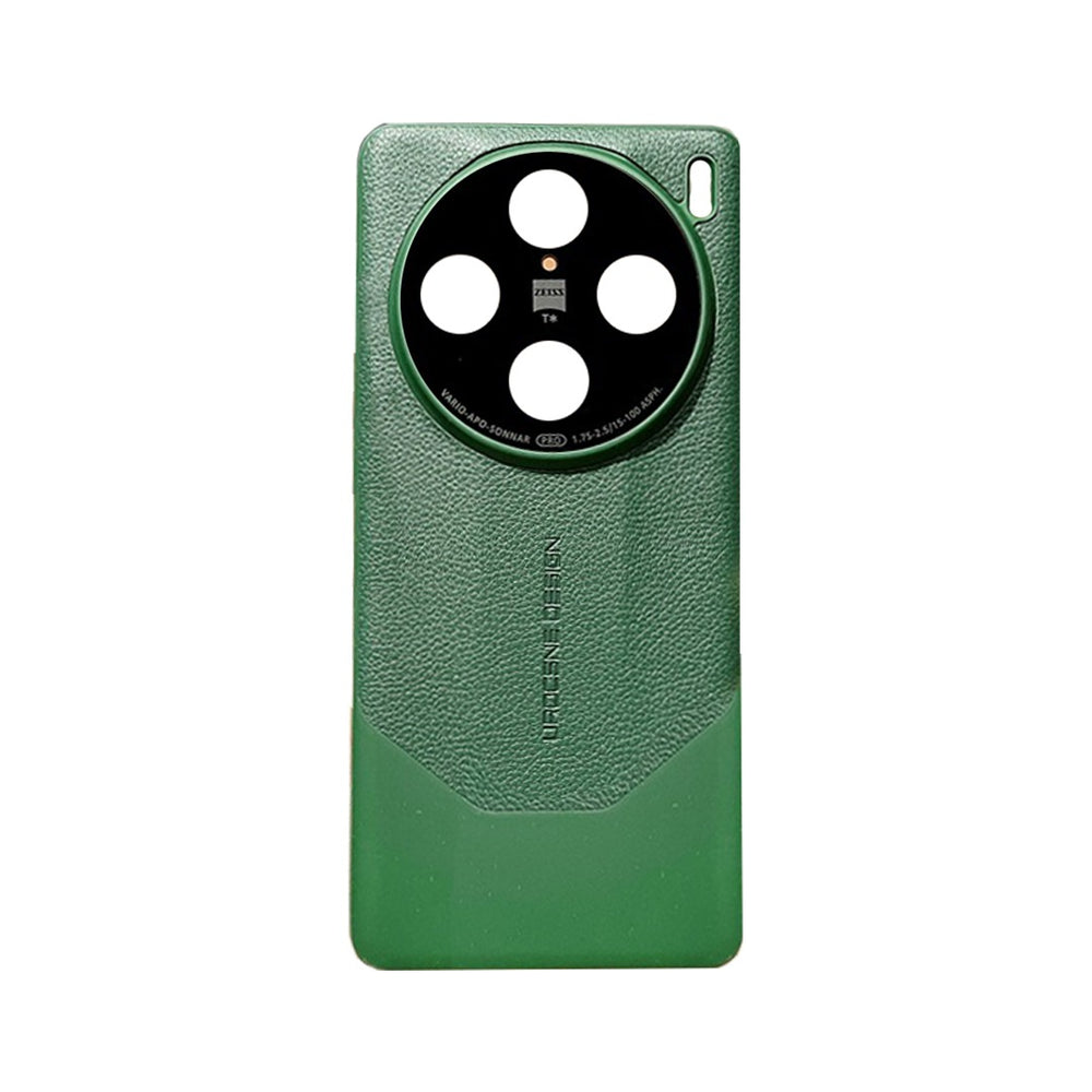 High-end Design Leather Color Clash Phone Case for Vivo X100- Green