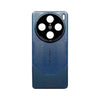 High-end Design Leather Color Clash Phone Case for Vivo X100 - Blue