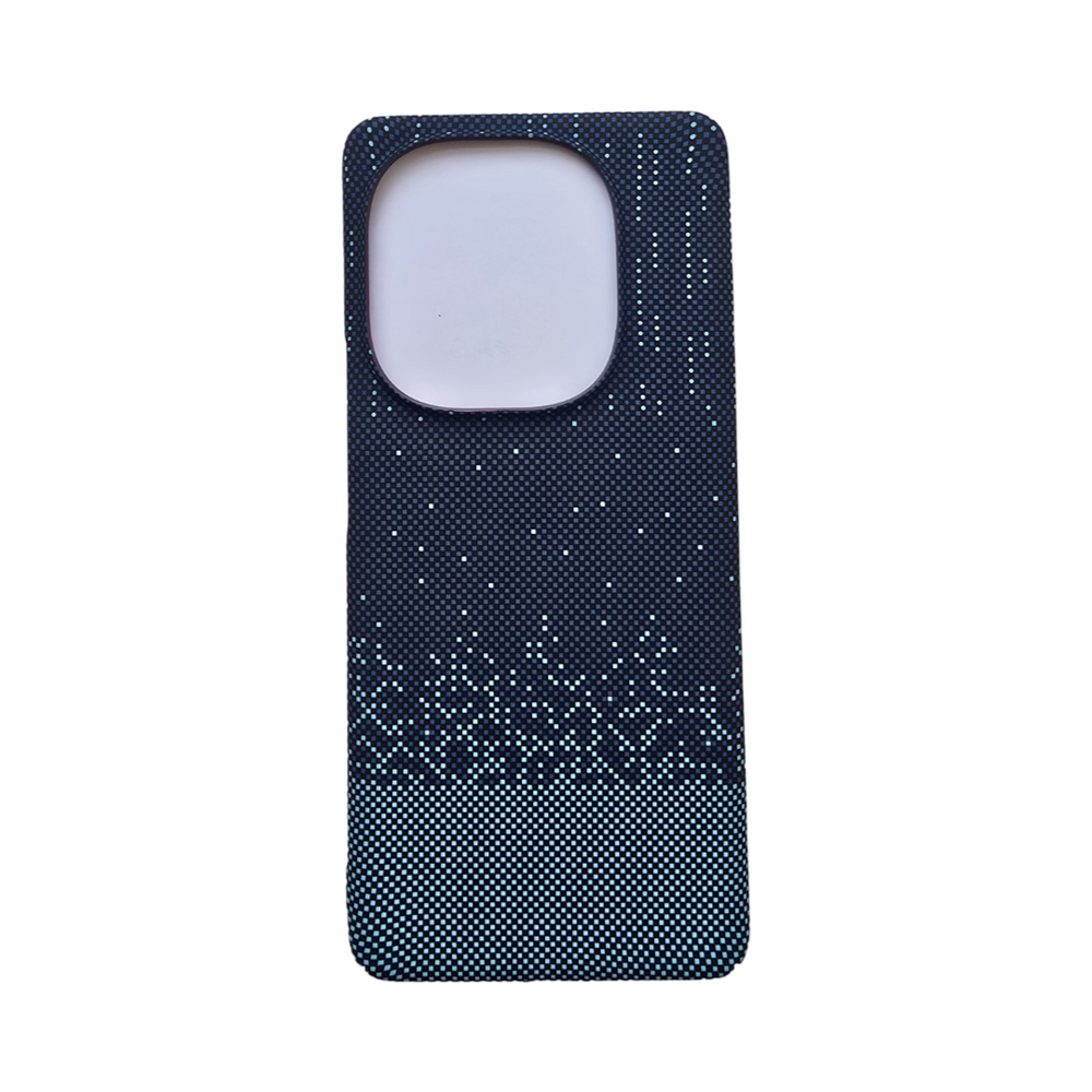 Ultra-thin Kevlar Pattern design case for iqoo Z9s - Blue Sparkle Dots
