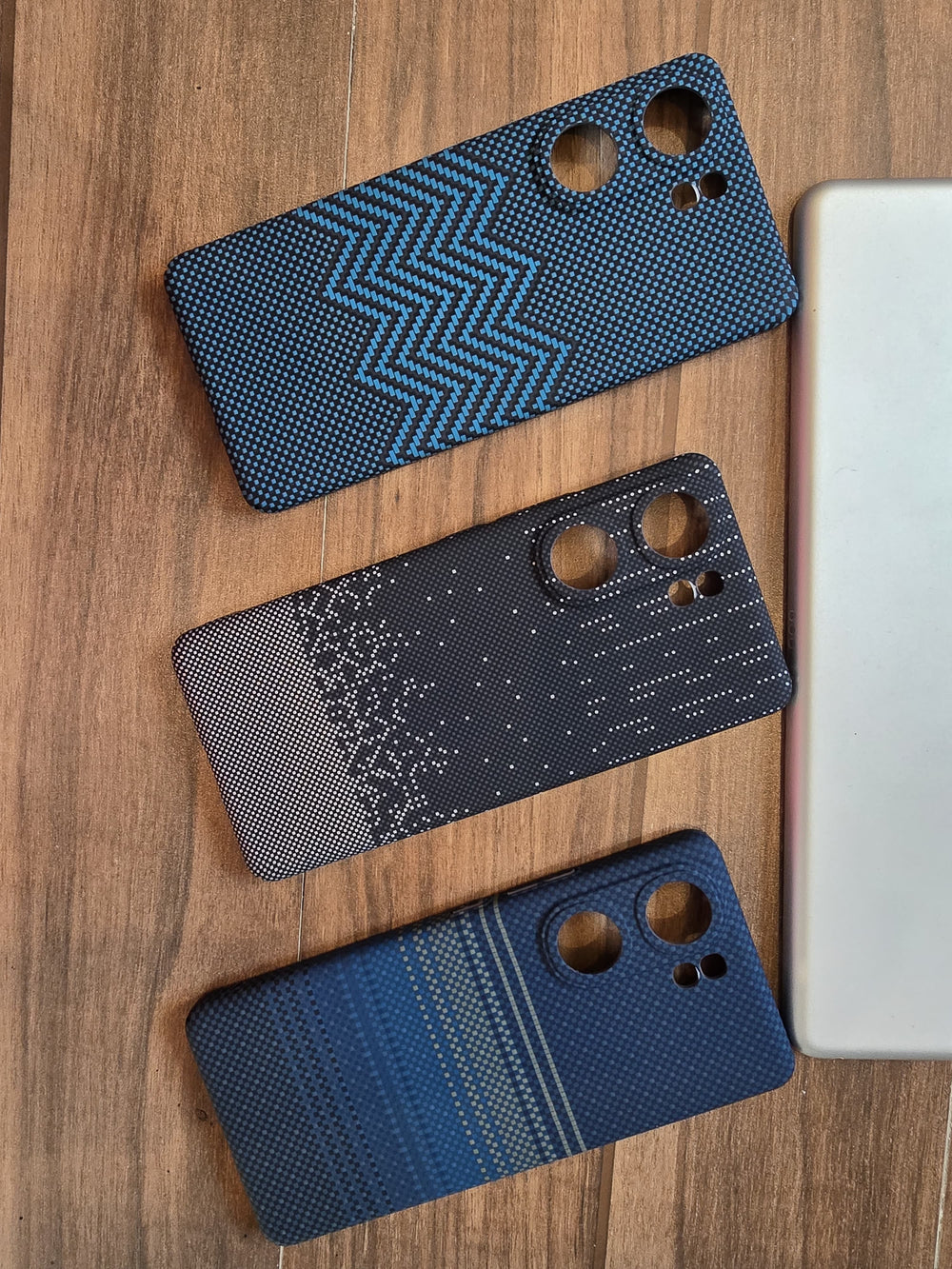Ultra-thin Kevlar Pattern design case for iqoo Z9 Pro - Blue