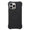 Ripple Texture with MagSafe PC+Liquid Silicone Cover for iPhone 15 Series - Black