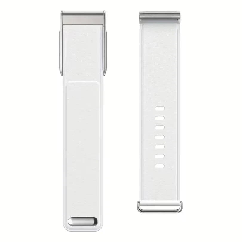 Whoop 5.0(One /Peak)- Leather Adjustable Replacement Band - White (Strap only)