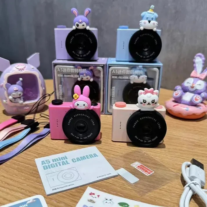 Blue Dual Lens A5 Digital Cartoon Camera