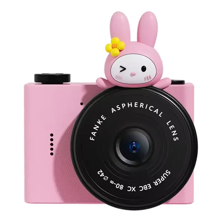 Dark Pink Dual Lens A5 Digital Cartoon Camera