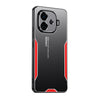 Red Shockproof Hybrid Armor Metal Aluminum Soft Bumper Cover Case for iqoo Z9 / Z9 Turbo