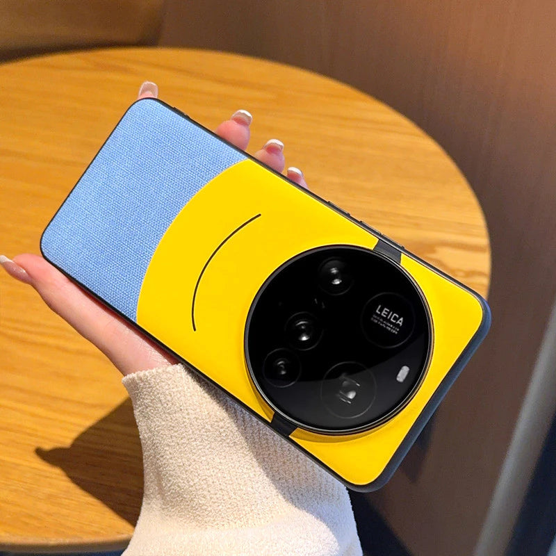Thin & Light Minions Eyes Design PU Leather PC Hard Phone Cover for Vivo X200
