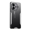 Silver Shockproof Hybrid Armor Metal Aluminum Soft Bumper Cover Case for iqoo Z9 / Z9 Turbo