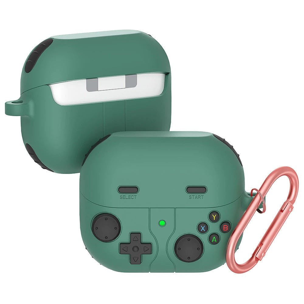 Green Gamepad Soft Silicone Case Compatible for Samsung Galaxy Buds 3 / 3 Pro