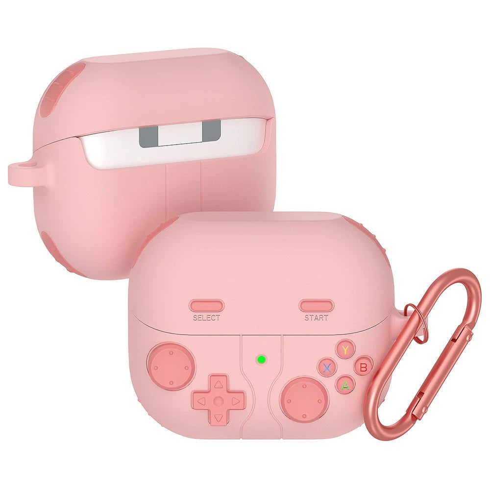 Pink Gamepad Soft Silicone Case Compatible for Samsung Galaxy Buds 3 / 3 Pro