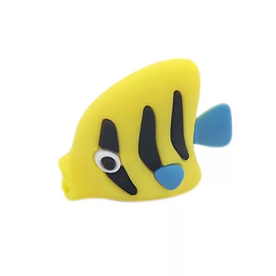 yellow with Black lines Color Fish Cable Bite Protectors for all cables