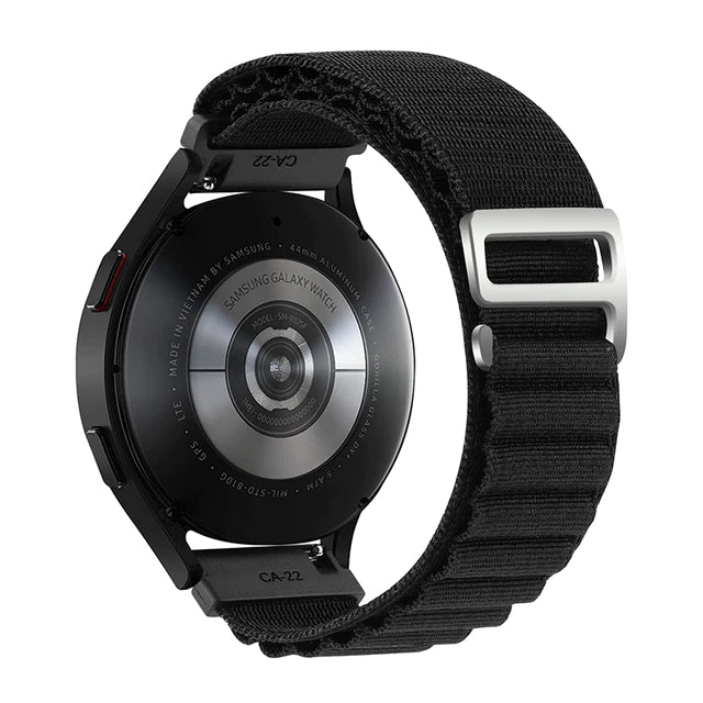 22 MM Black Alphine loop Universal Bands