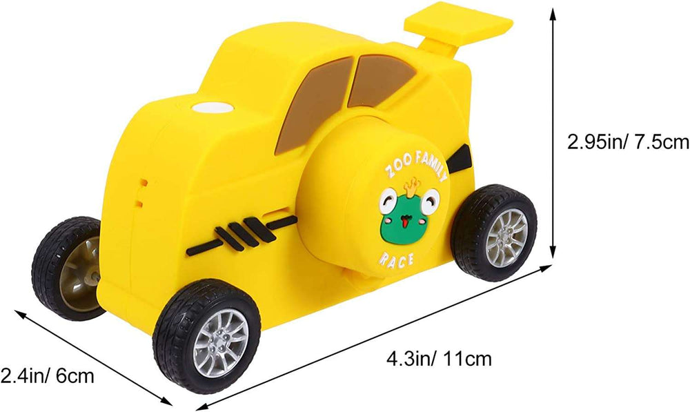 Yellow Cartoon Car Vehicle Shaped Digital Kids Camera