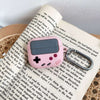 Pink Game Console Design Case with Keychain for Apple Air Pods 3