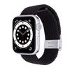 38/40/41 MM Black Adjustable Nylon Braided Loop Strap for Apple watches