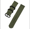 Nylon Sport Loop Zulu Band for 18 MM(Green)