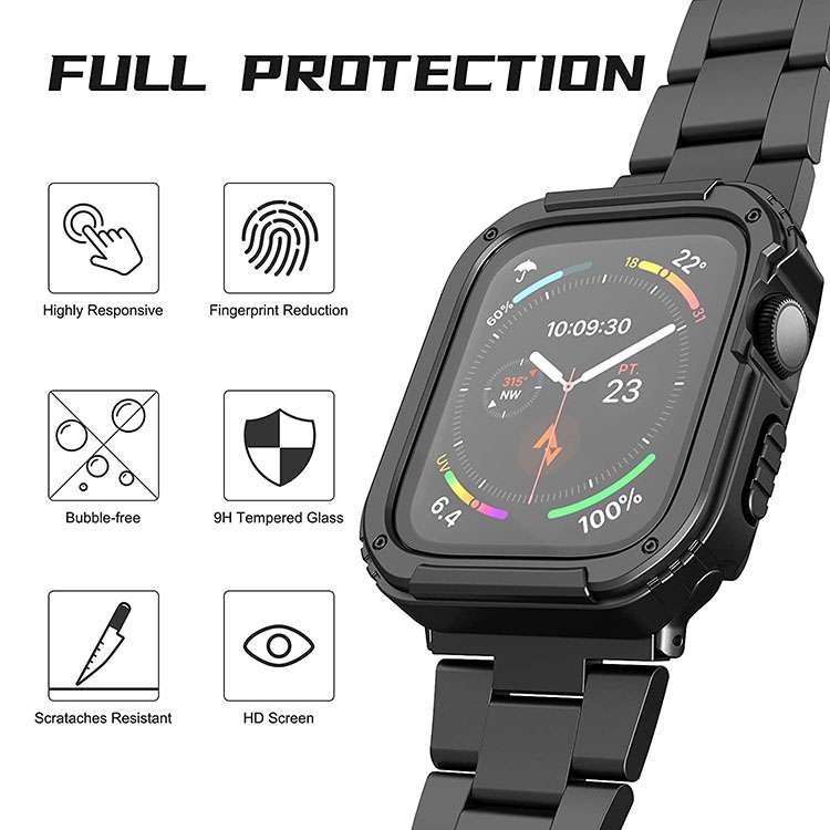 44MM Blue Rugged Bumper case for Apple Watch - Lito Brand